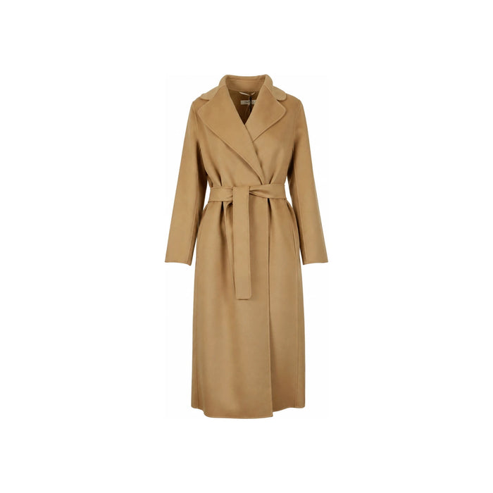 Max Mara Belted Long Wool Coat Camel 901609 23 045