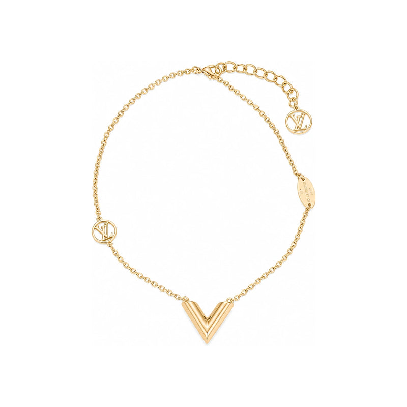 Louis Vuitton Essential V Women’s Necklace Gold Silver M00857 M63197