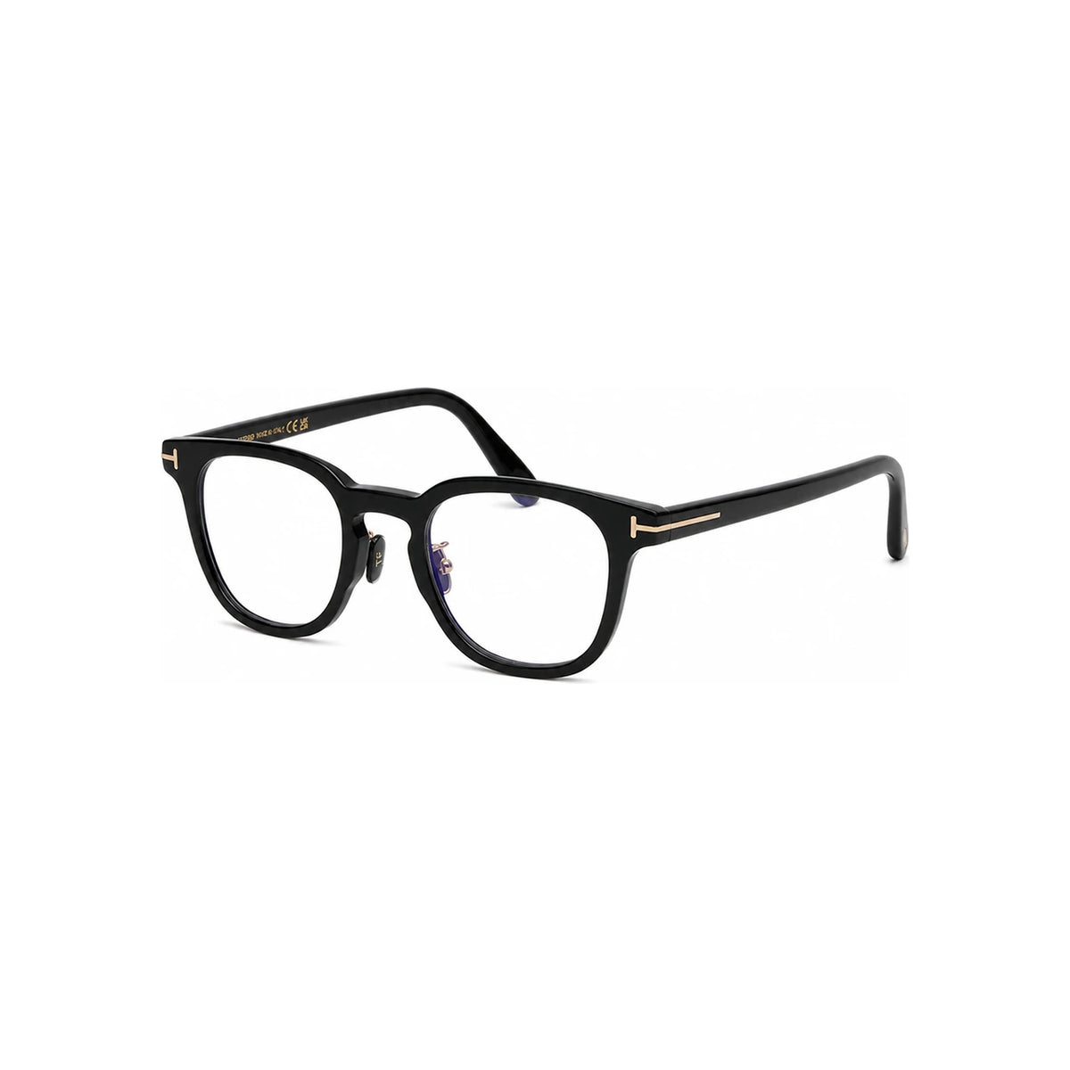 TOM FORD Blue Light Blocking Asian Fit Black Acetate Eyeglass Frame TF5922KB 001