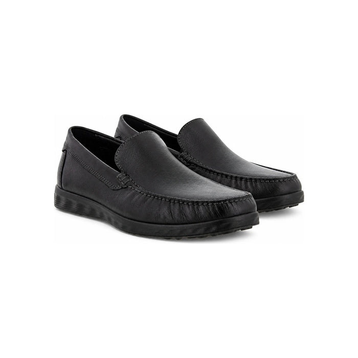 ecco S-Lite Black Leather Moccasin Loafers for Men