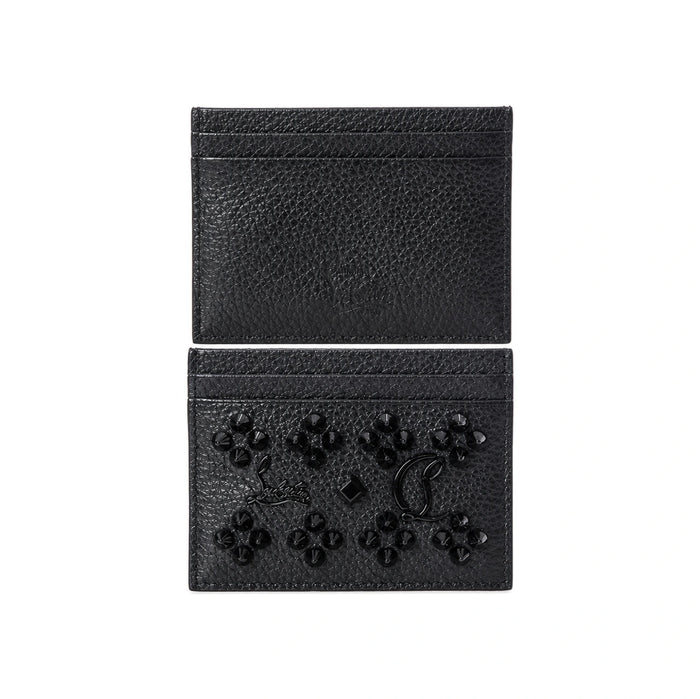 Christian Louboutin Kios Spike Logo Card Holder Black