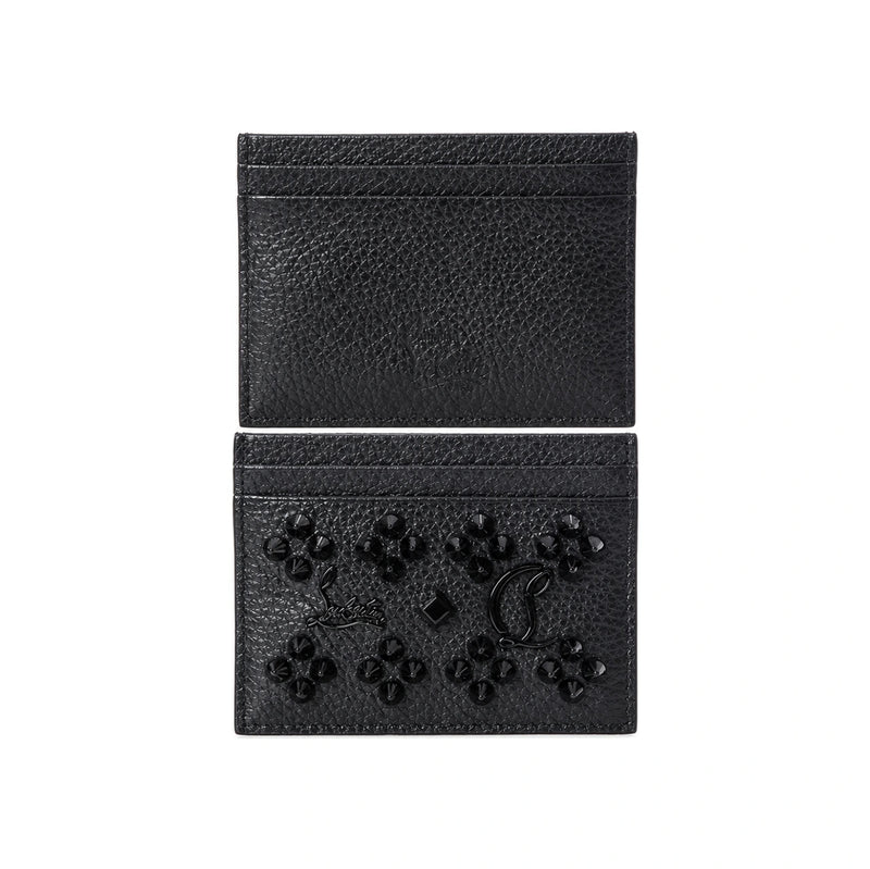 Christian Louboutin Kios Spike Logo Card Holder Black