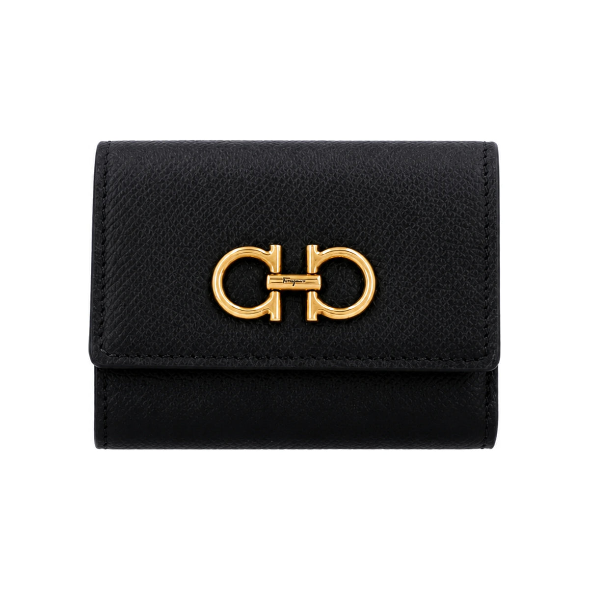 Ferragamo Gancini Trifold Leather Wallet for Women