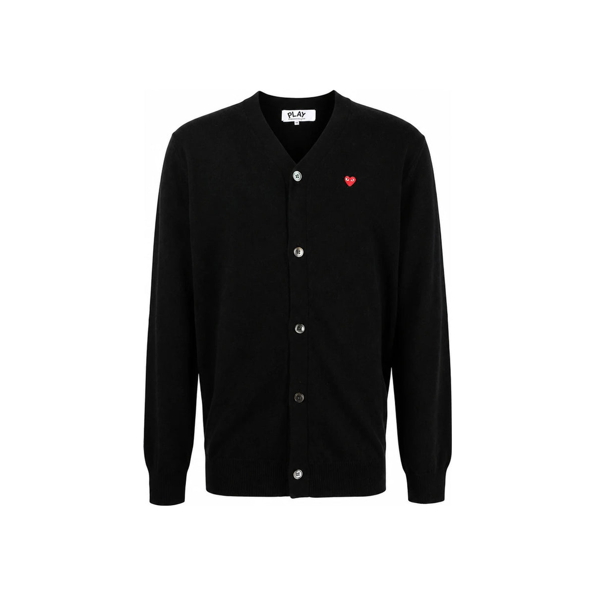 Comme des Garcons PLAY Small Red Heart Patch Men’s Cardigan AX N080 051 1