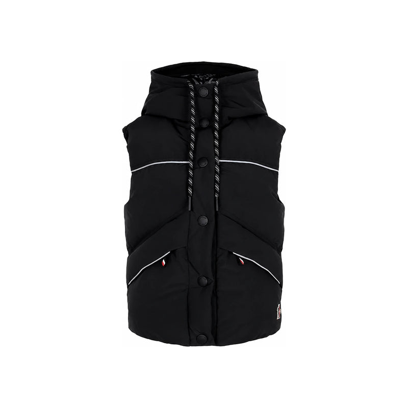 Moncler Black Grenoble Arolla Hooded Goose Down Vest