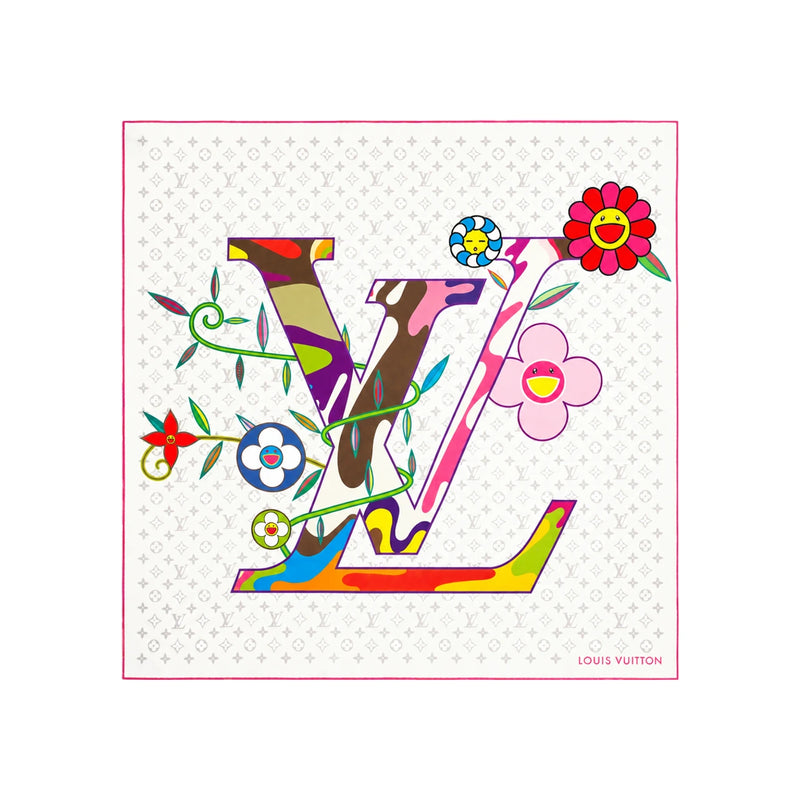 Louis Vuitton Monogram Superflat Square 90 Silk Scarf