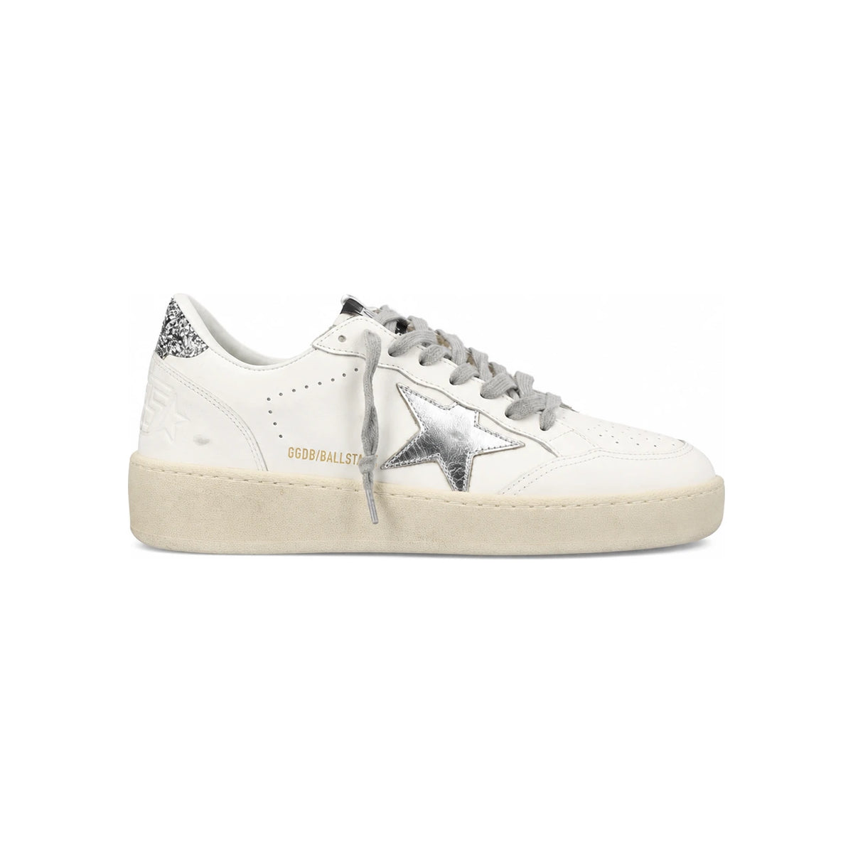 GOLDEN GOOSE Ball Star 2 Leather Low-Top Sneakers White Beige