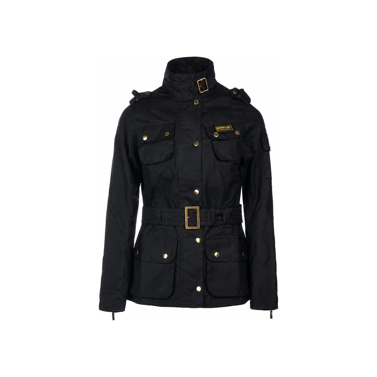 Barbour Black Waxed Jacket Women's Mid Boots LWX0003 BK51