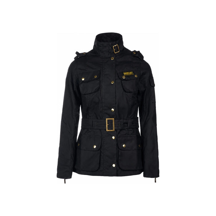 Barbour Black Waxed Jacket Women's Mid Boots LWX0003 BK51