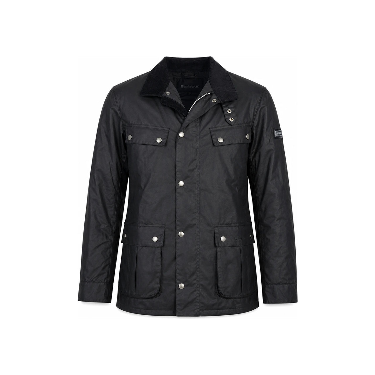 Barbour International Duke Wax Jacket Black Men's Outerwear