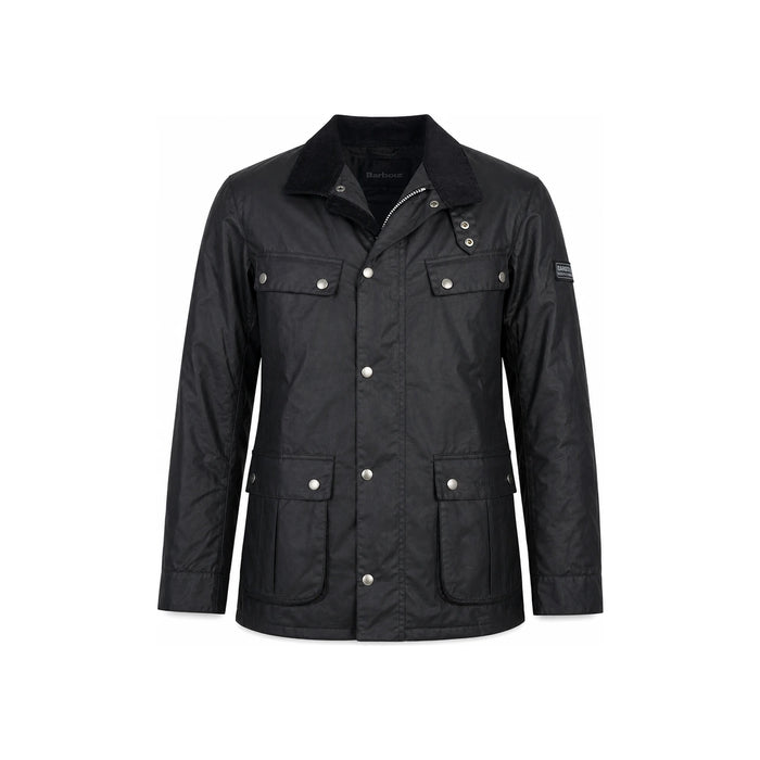 Barbour International Duke Wax Jacket Black Men's Outerwear