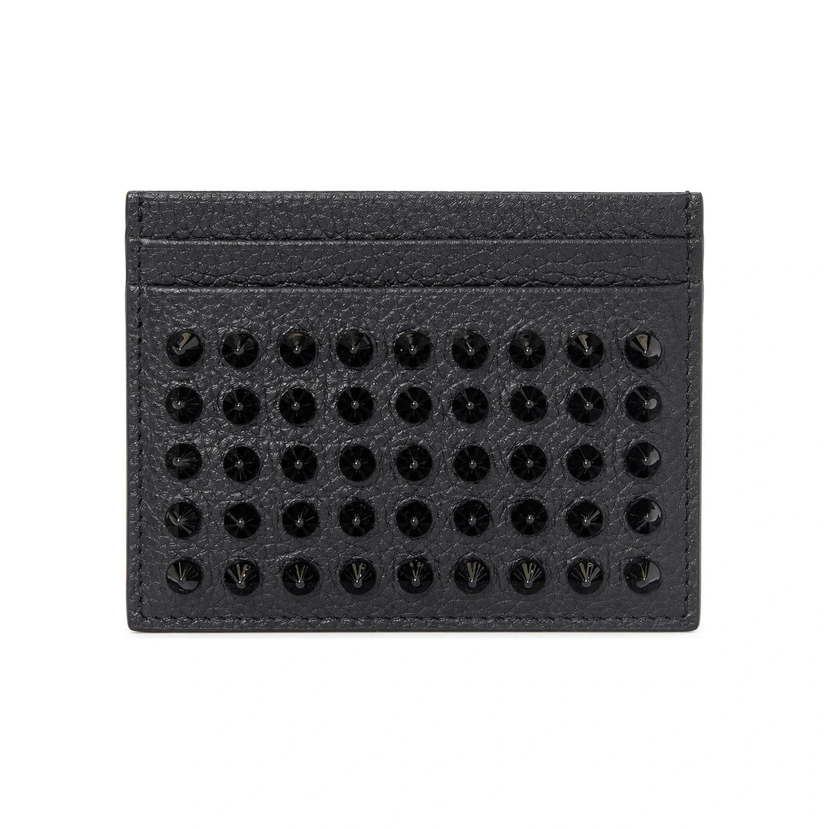 Christian Louboutin Black Leather Card Holder Unisex