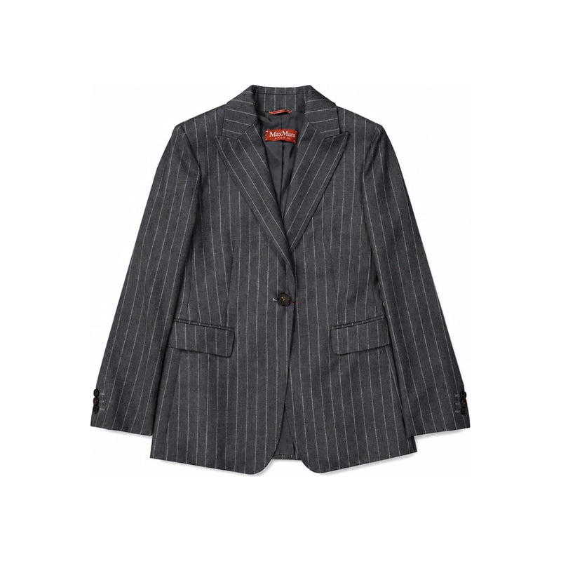 Max Mara Striped Wool Blazer Jacket