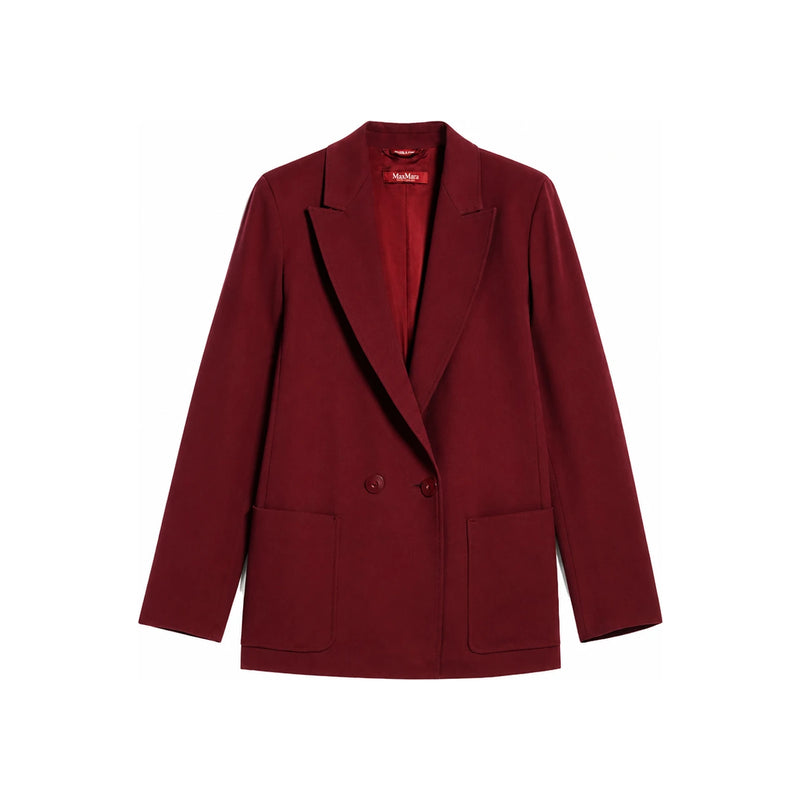Max Mara Burgundy MATASSA Blazer Jacket Women