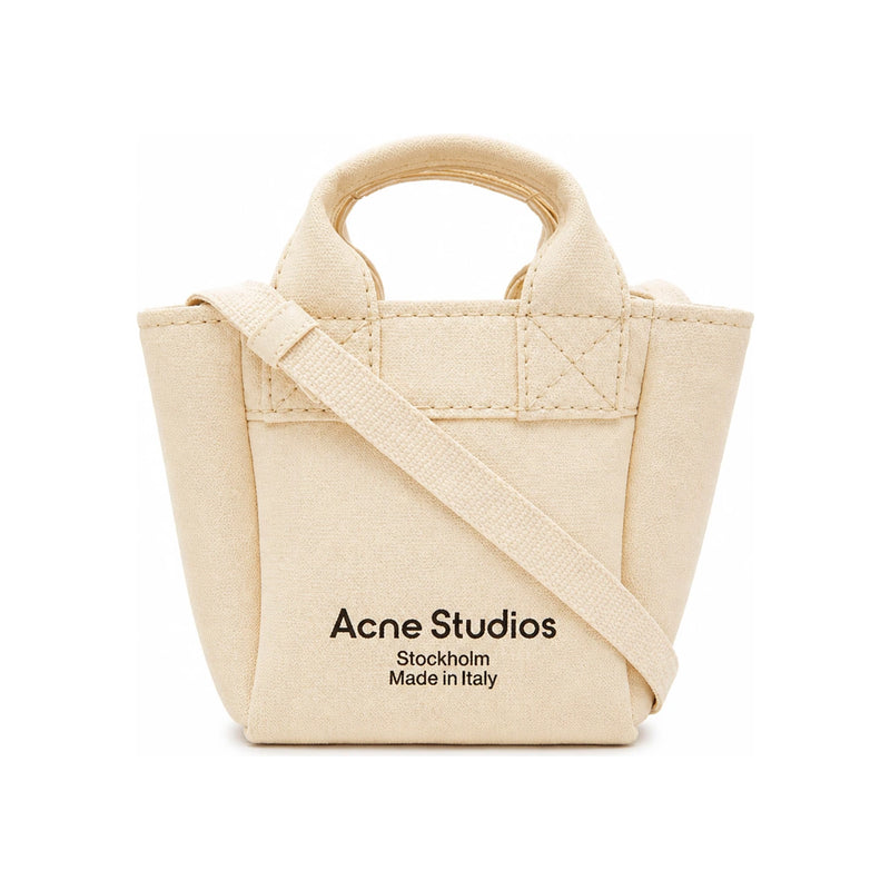 Acne Studios Logo Print Canvas Small Crossbody Bag