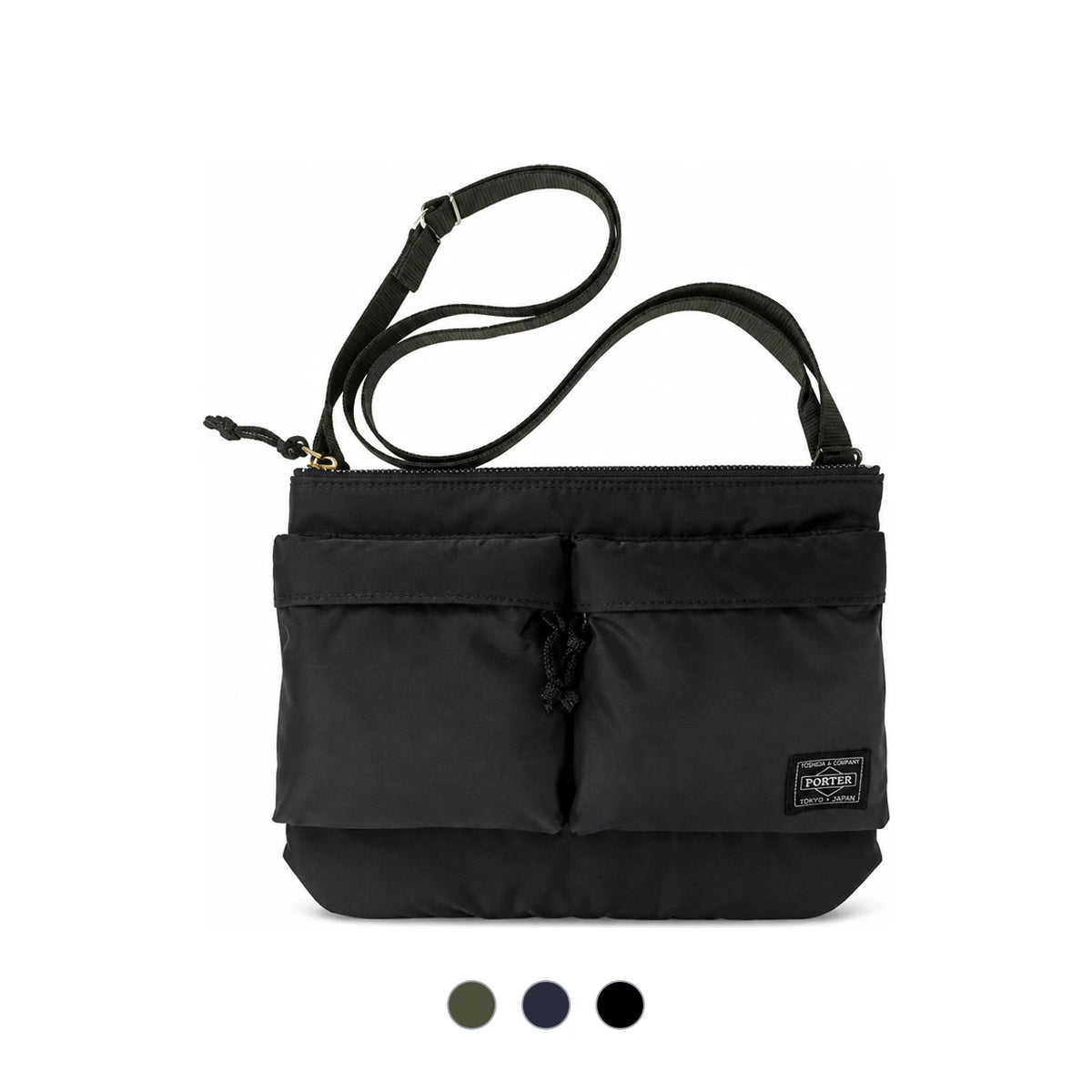 PORTER Nylon Shoulder Bag Black Unisex 855 05458
