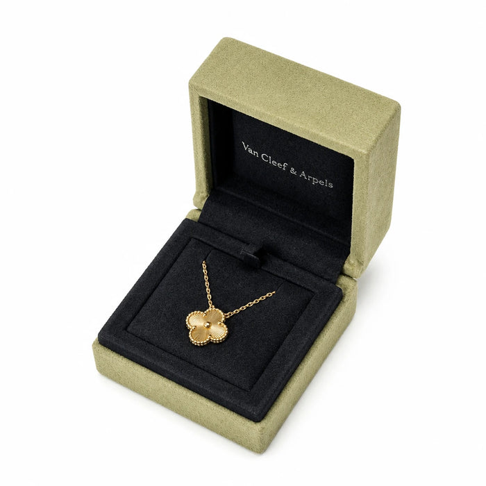Van Cleef & Arpels Vintage Alhambra Pendant Necklace Gold