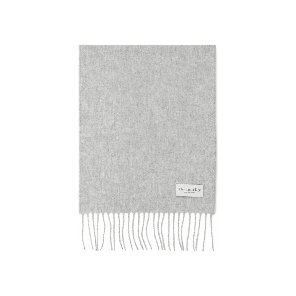Johnstons of Elgin Cashmere Scarf Silver Unisex