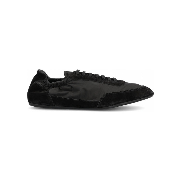 PRADA Re-Nylon Suede Elastic Low-Top Sneakers Black Men