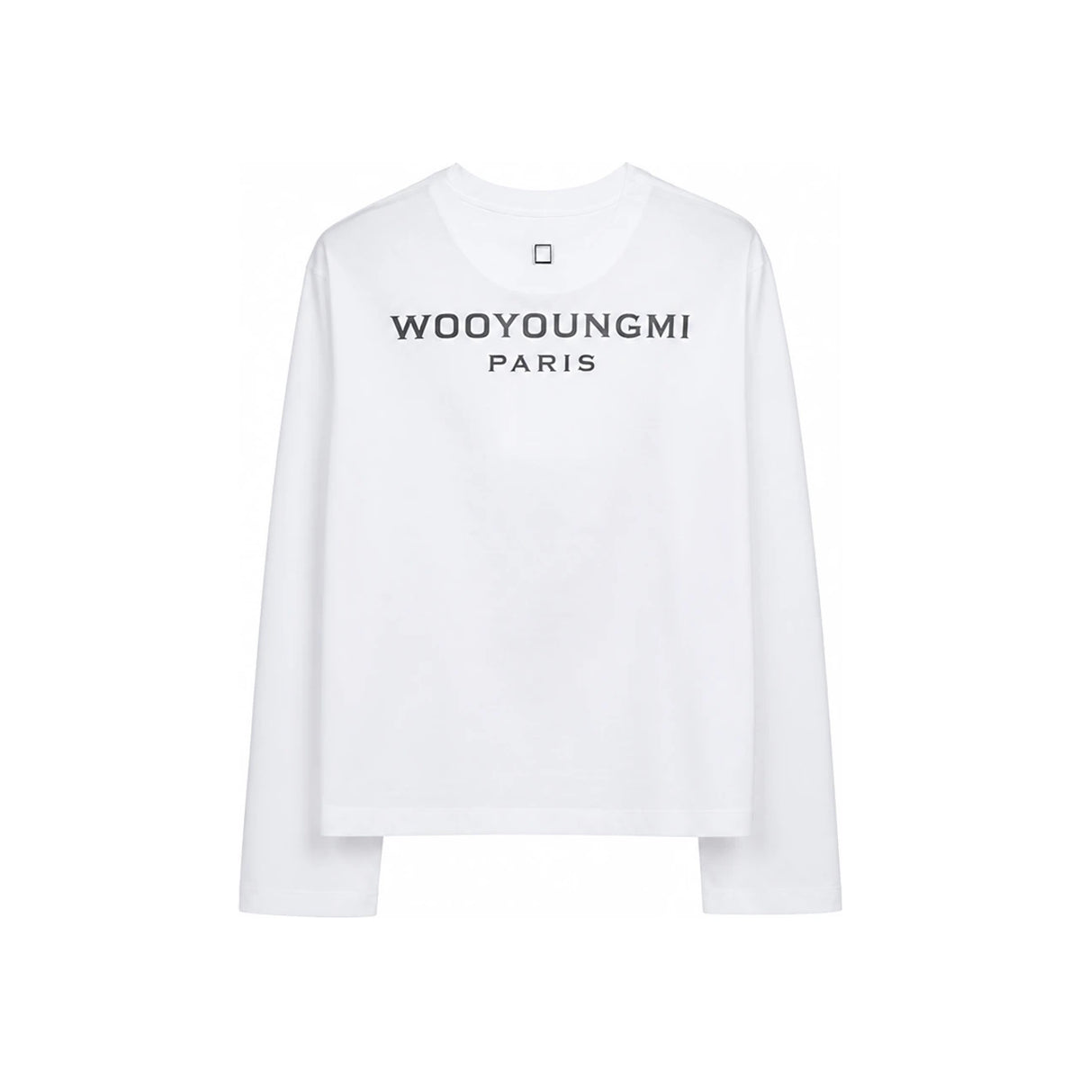 WOOYOUNGMI White Back Logo Long Sleeve T-Shirt Women M241TS17 712W