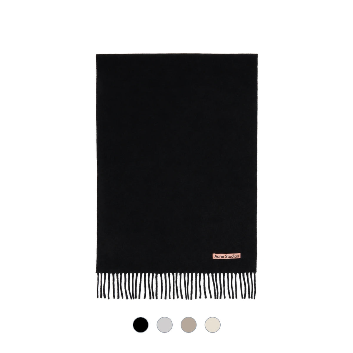 Acne Studios Narrow Heavy Wool Fringe Scarf 45x200 CA0210