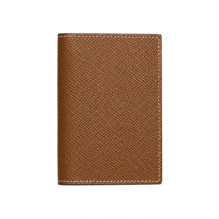 HERMES Epsom Leather Euclide MC2 Card Holder Gold