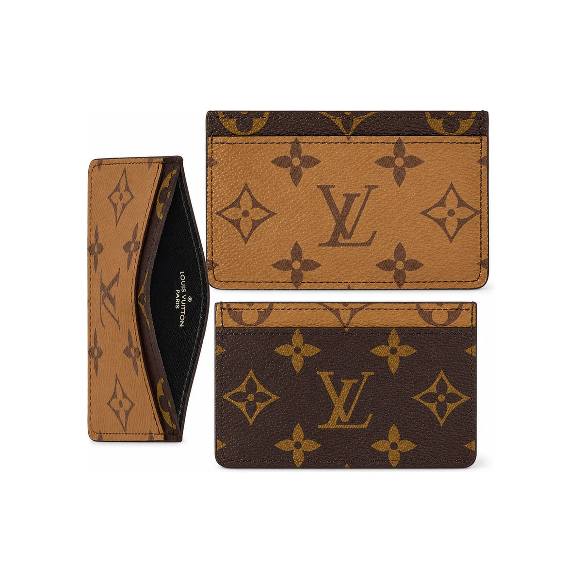 Louis Vuitton Monogram Reverse Card Slot Women Card Holder
