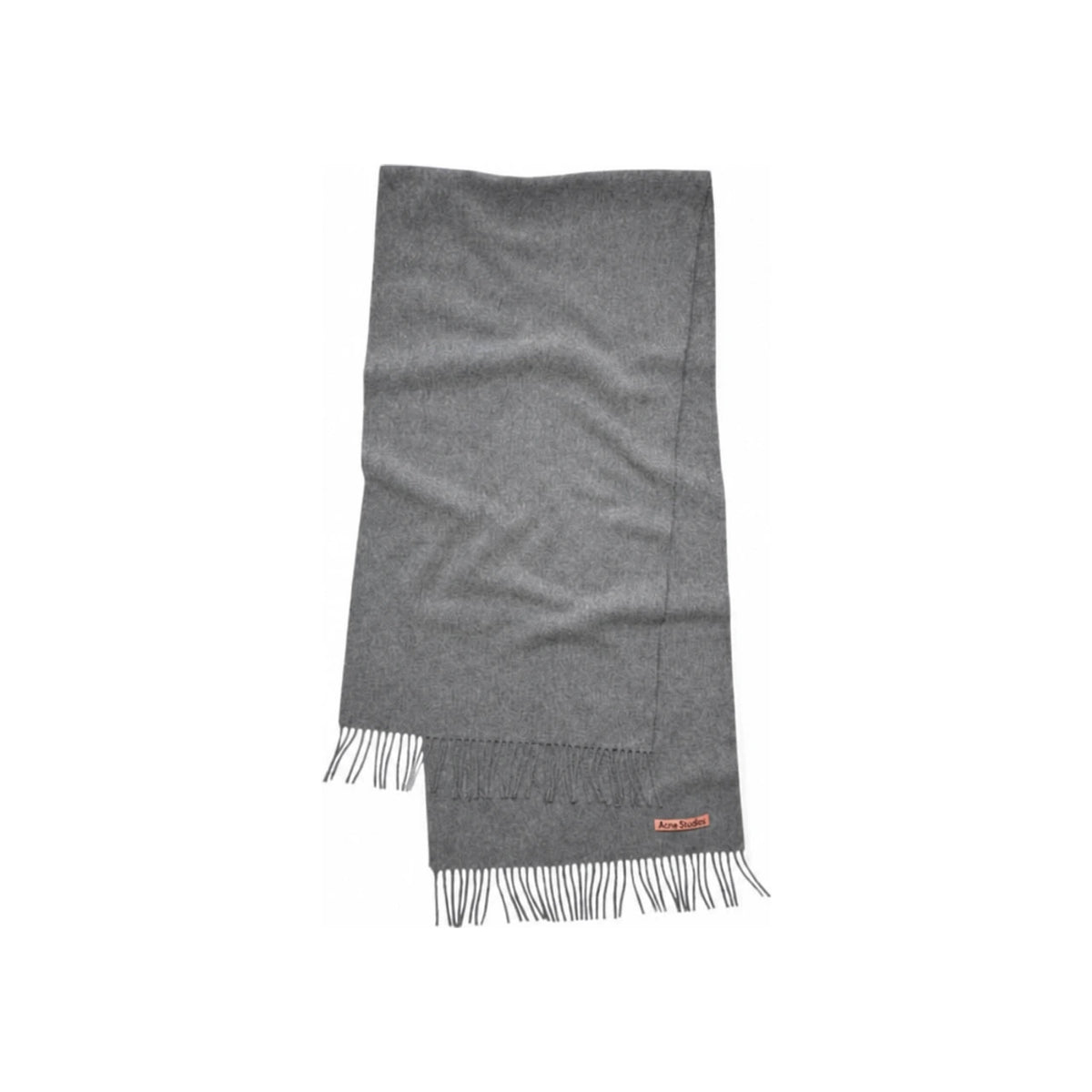 Acne Studios Unisex Wool Fringe Scarf Black