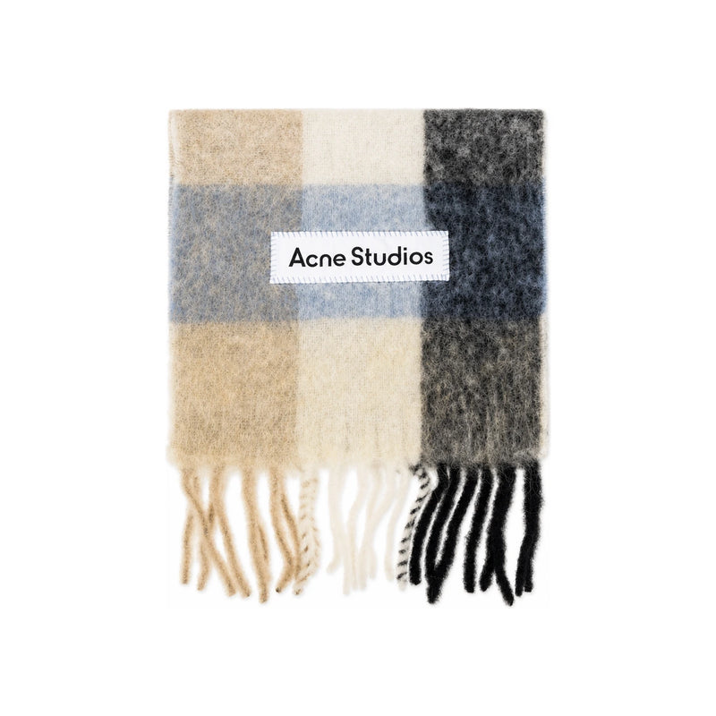 Acne Studios Mohair Check Unisex Scarf
