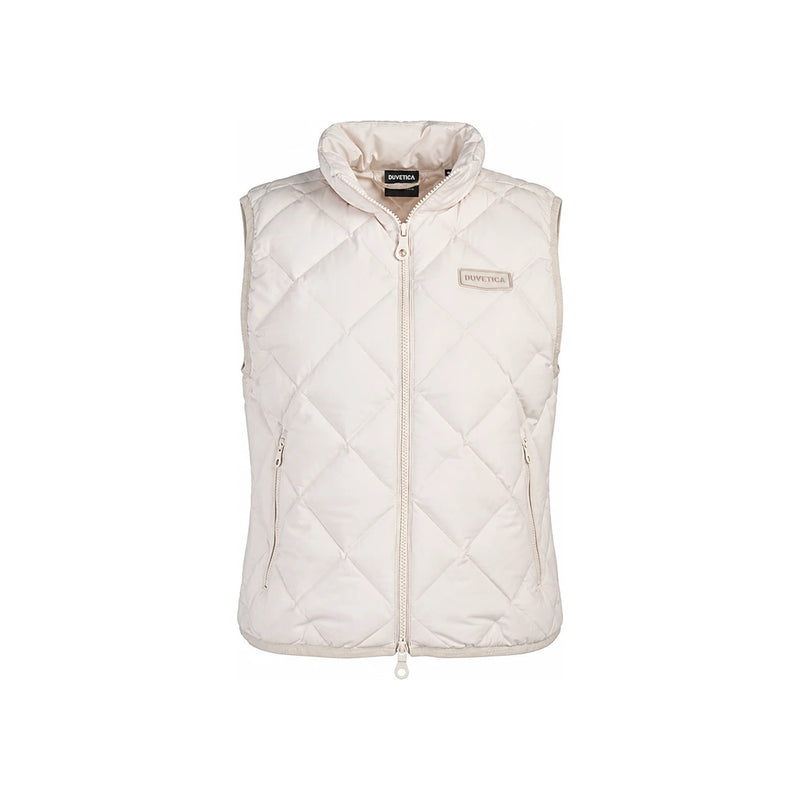 Duvetica FW24 Women’s Zeka Logo Puffer Vest VDDV30145K0001 IVS