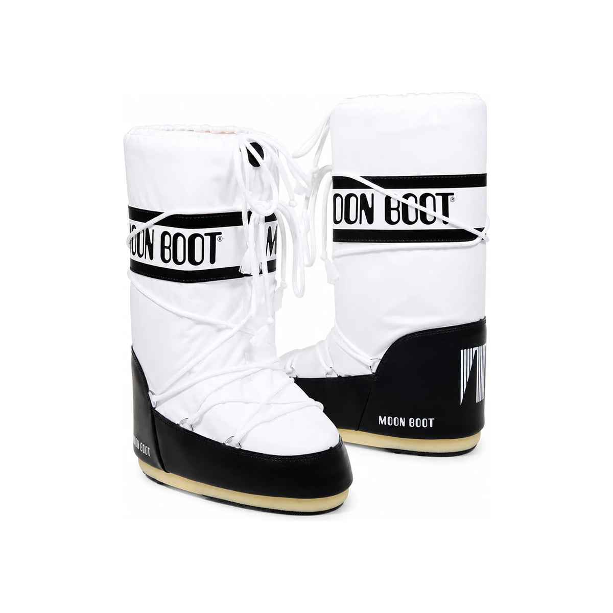 MOON BOOT Women’s Icon High Nylon Ankle Boots Black/White