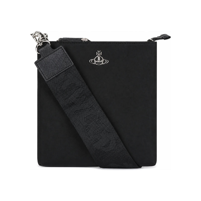 Vivienne Westwood Men’s Square Crossbody Bag Black 4803000AU W001Y N401