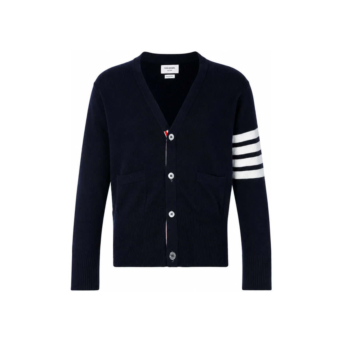 THOM BROWNE Men’s Diagonal Stripe Cardigan MKC550A Y6011 415