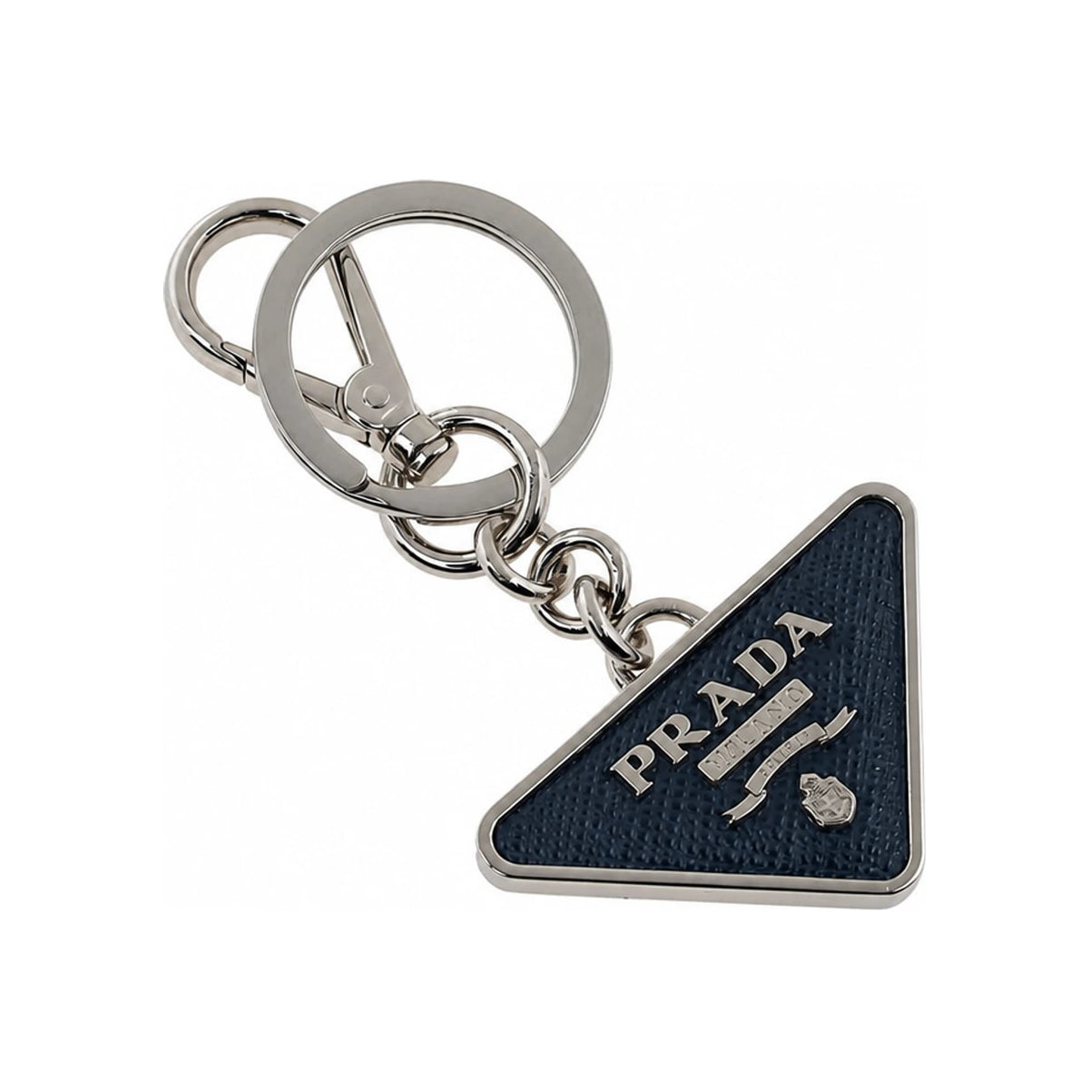 PRADA Men's Saffiano Leather Keychain 2PP080 053 F0216