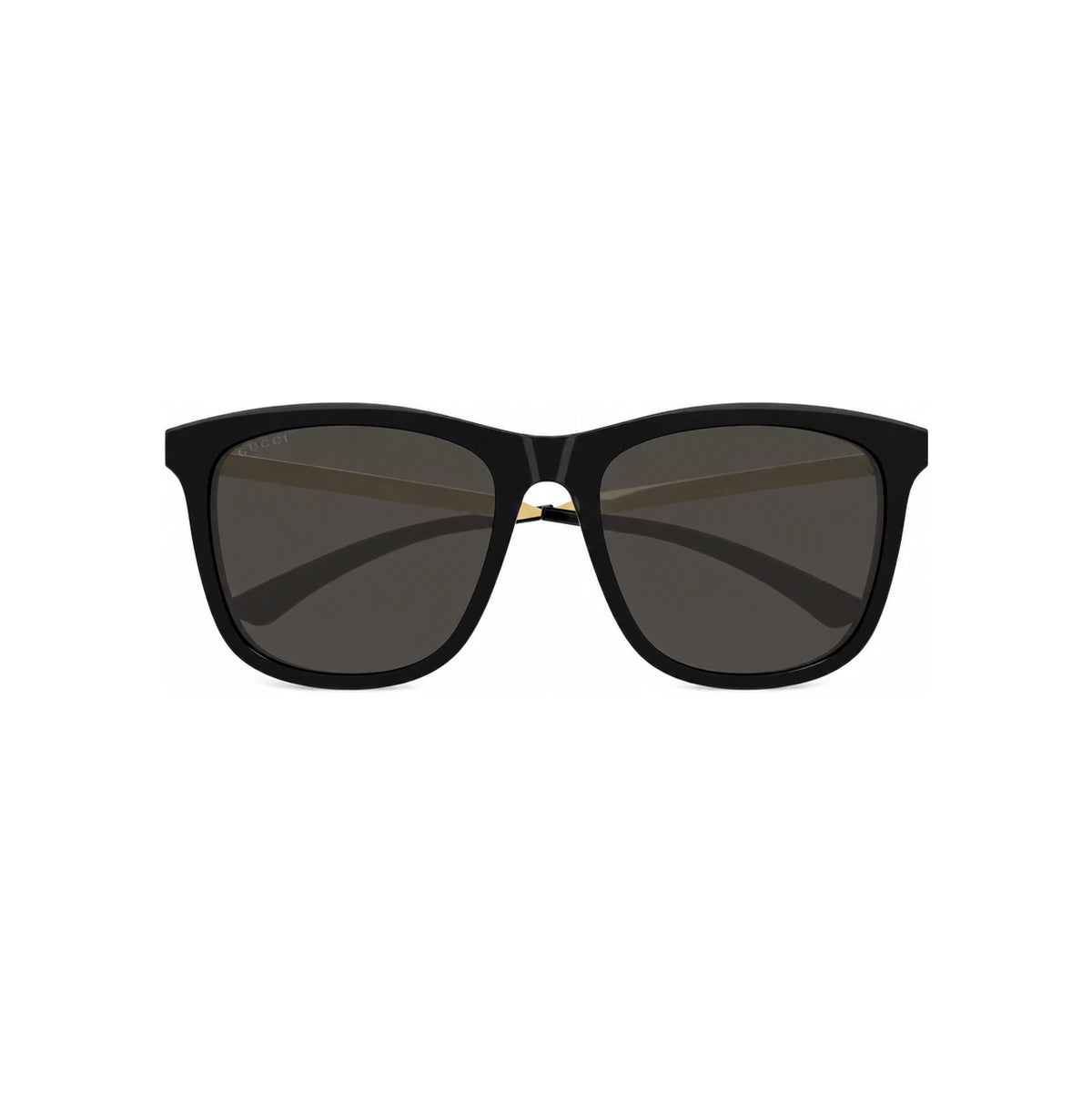 GUCCI Black Acetate Asian Fit Rectangle Sunglasses