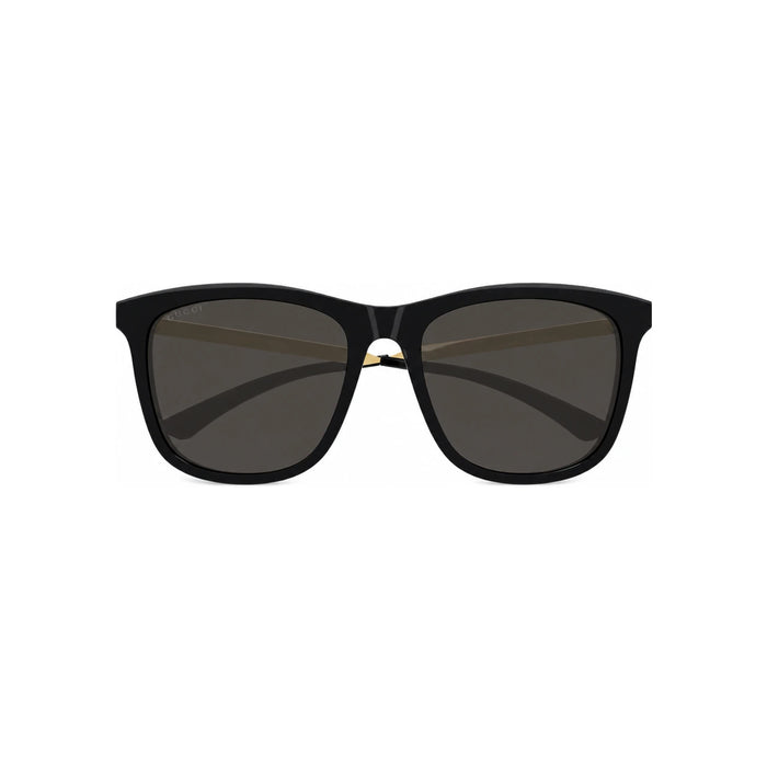 GUCCI Black Acetate Asian Fit Rectangle Sunglasses