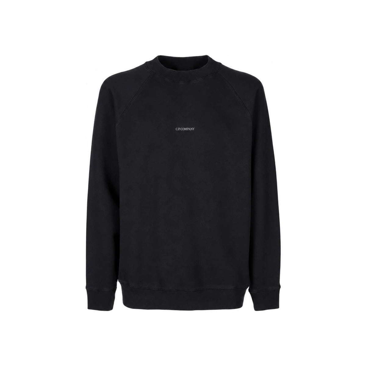 CP Company Diagonal Fleece Crewneck Sweatshirt Black Men