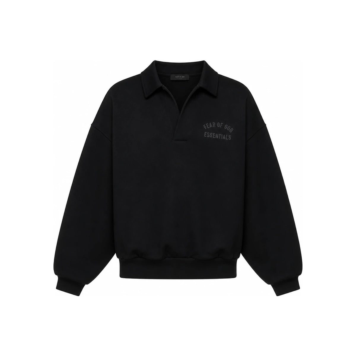 Fear of God Essentials Logo Single Button PK Polo Shirt 192BT244390F 001