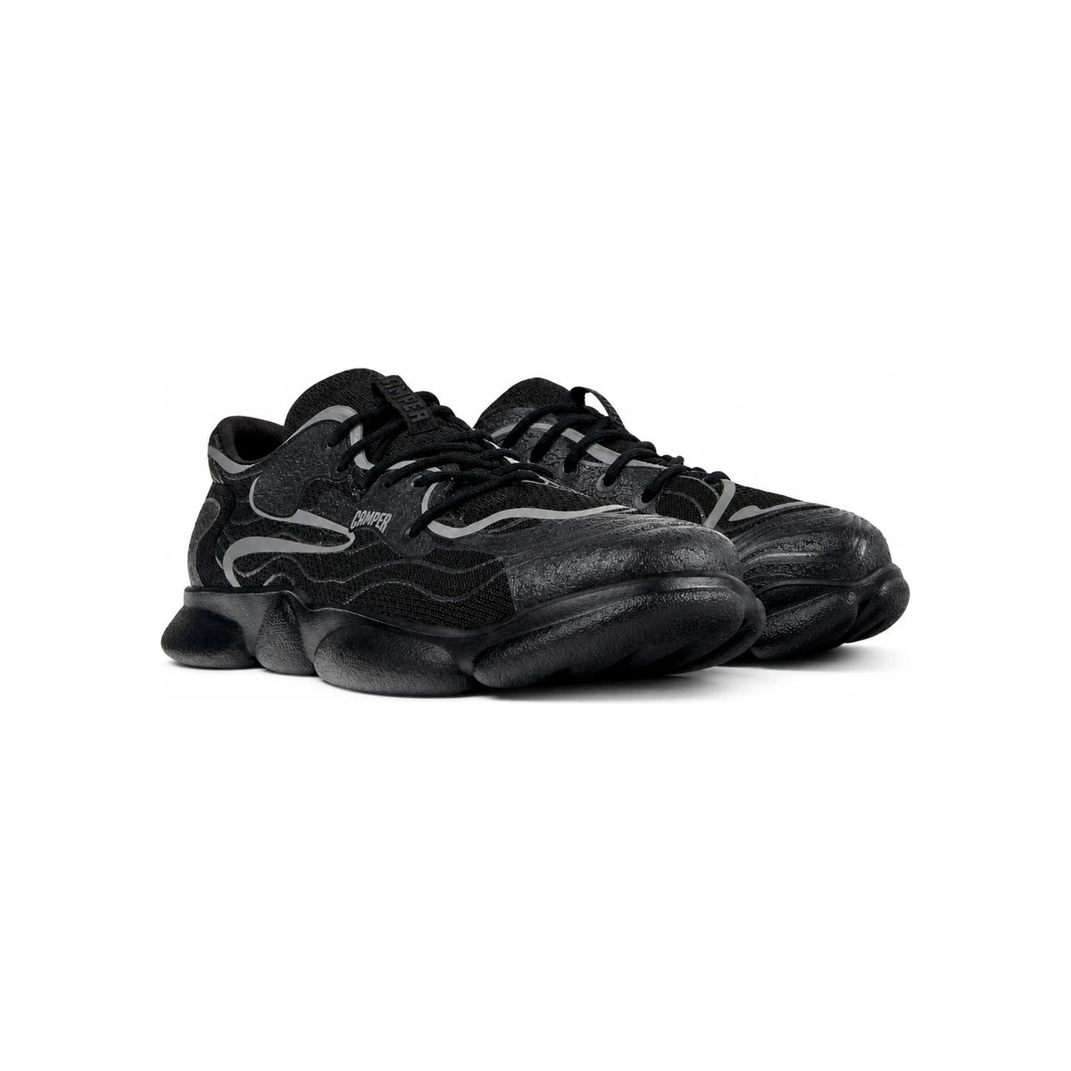 Camper Karst Men’s Low-Top Sneakers Black Leather K100992 004