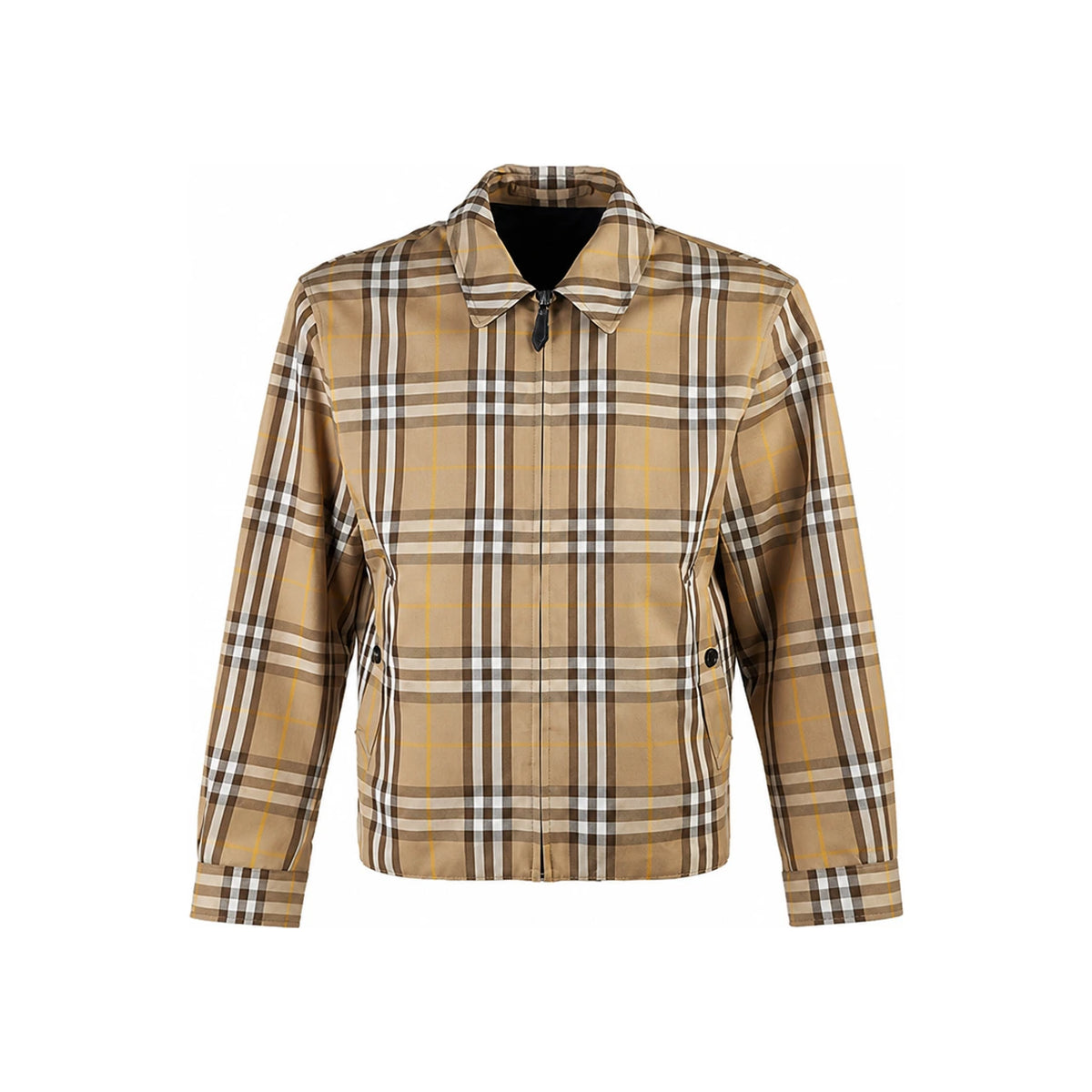 BURBERRY Men's Reversible Check Cotton Harrington 8054482 M FITZROY R CHK B2412