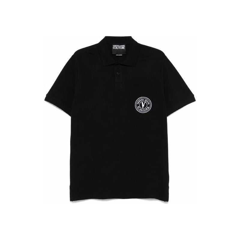 Versace Embroidered V Emblem Polo Shirt 78GAGT01 CJ01T 899
