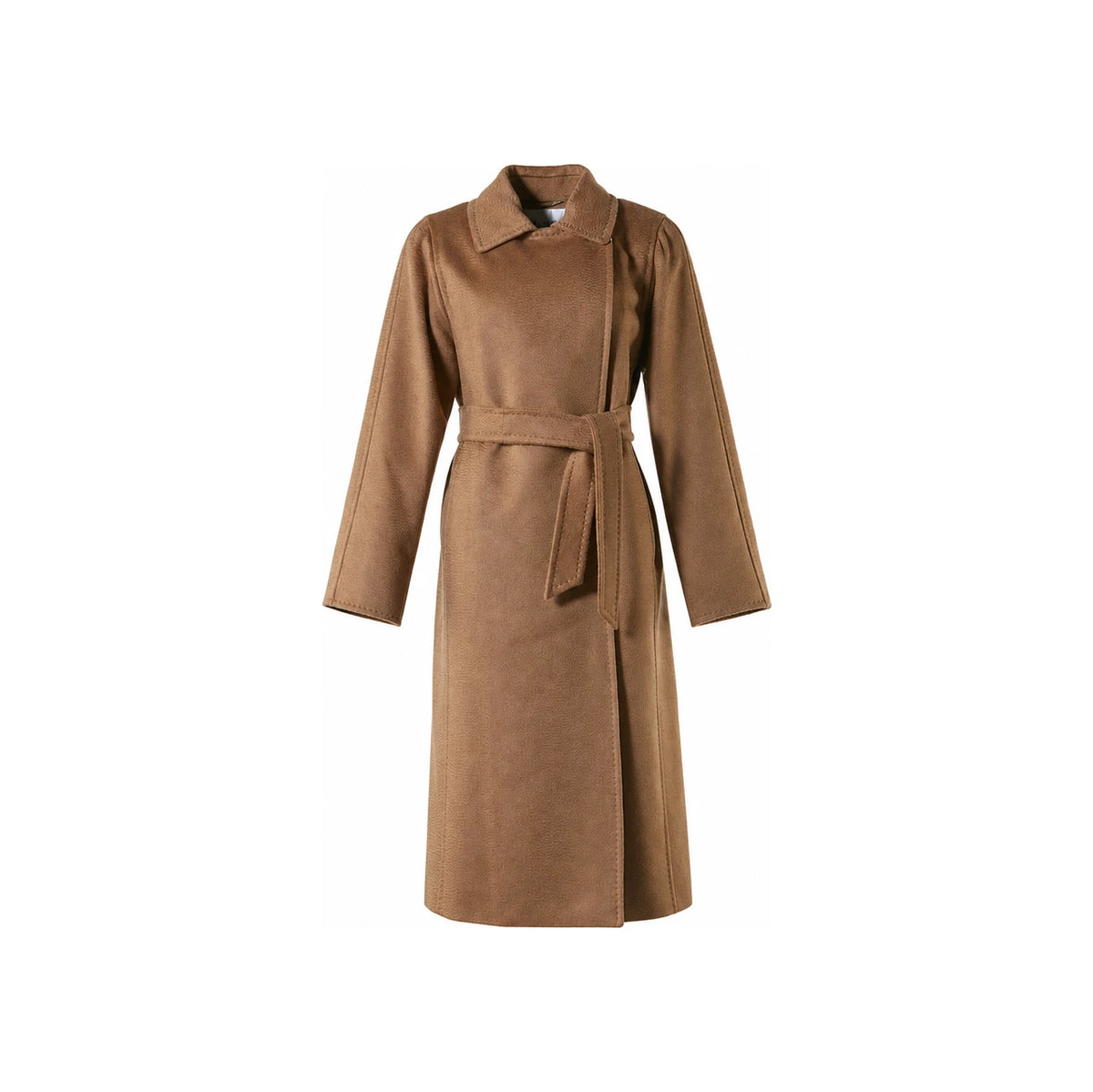 Max Mara Manuela Wool Wrap Coat Beige Women