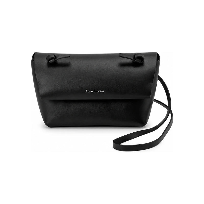 Acne Studios Alexandria Signature Logo Crossbody Bag Black