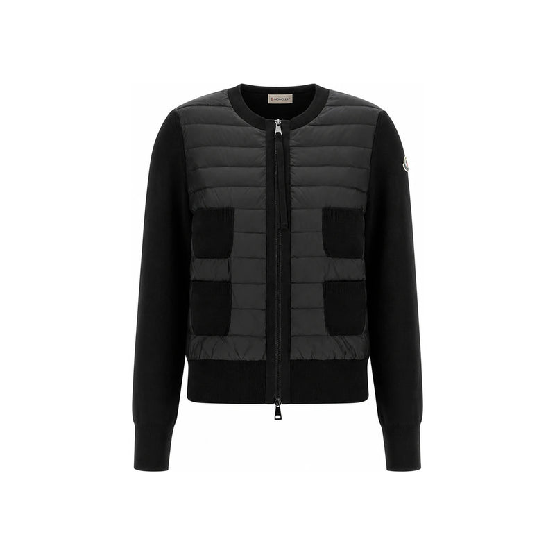 Moncler Tricot Wool Down Padded Zip-Up Cardigan Jacket