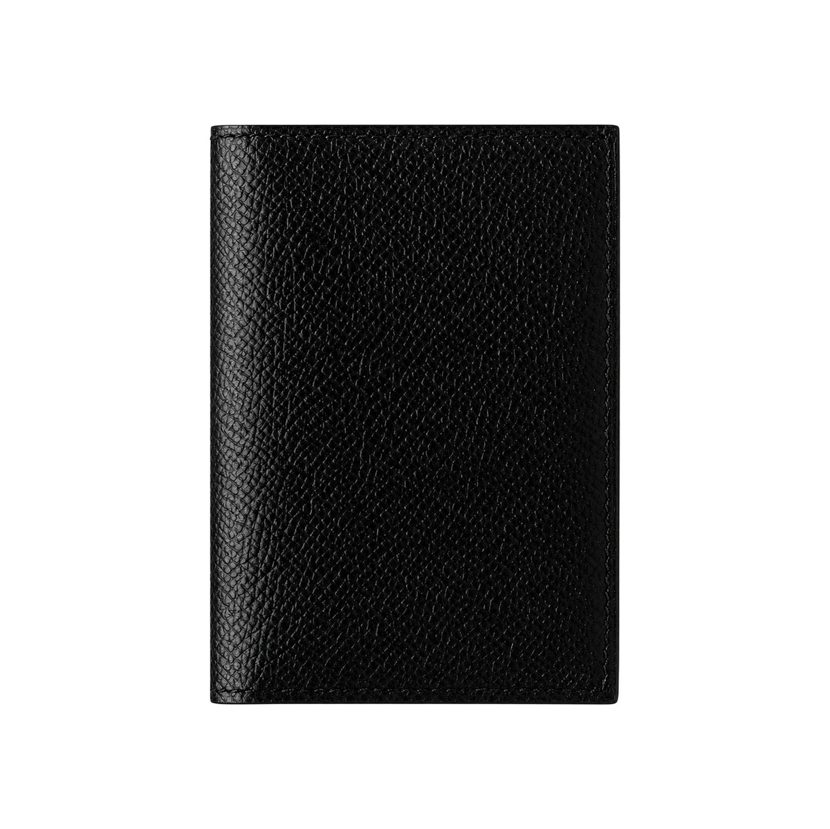HERMES Epsom Leather Euclide Card Holder Black Card Wallet