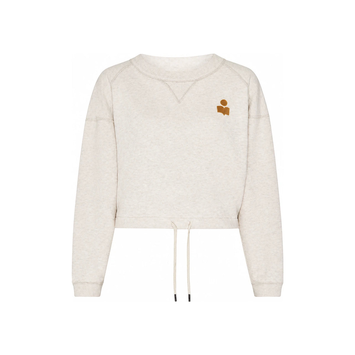 Isabel Marant Cropped Mago Women’s Sweatshirt Ecru Cotton