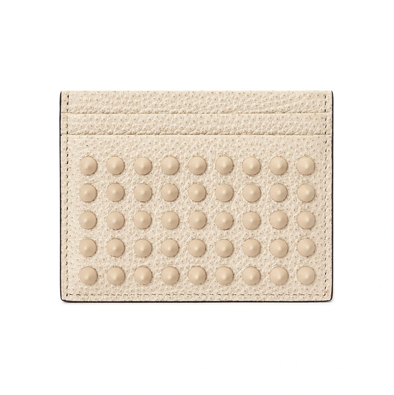 Christian Louboutin Kios Spike Leather Card Holder Calce 1175211 I452