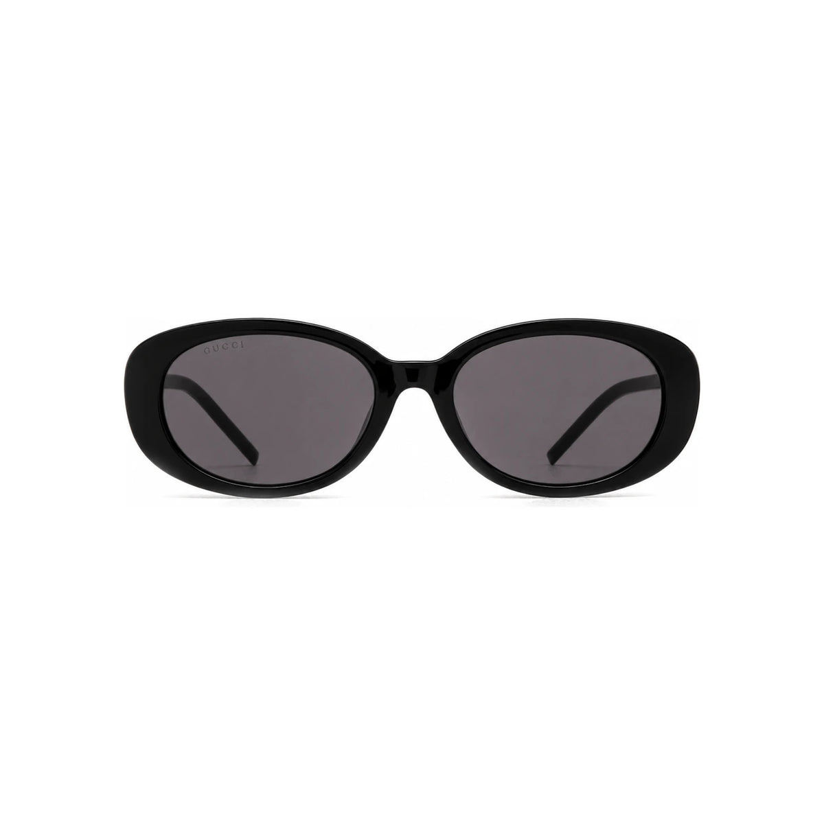 GUCCI Black Oval Sunglasses Unisex Asian Fit Fashion Accessory