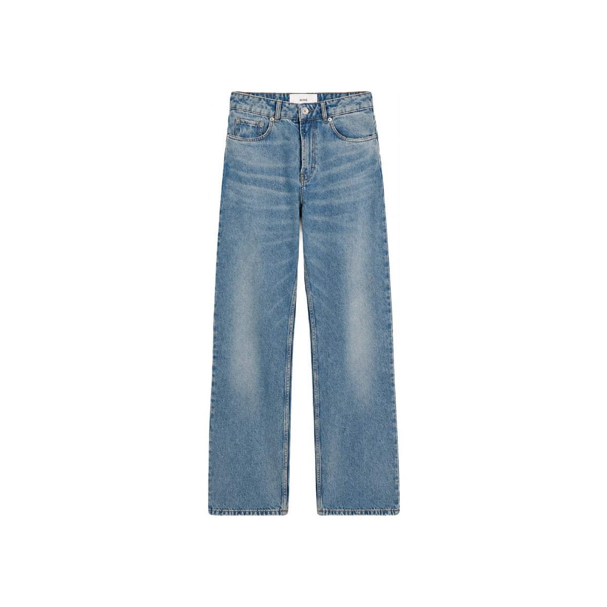 AMI Large Fit Denim Jeans Blue