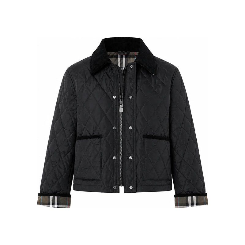 BURBERRY Cropped Quilted Nylon Jacket